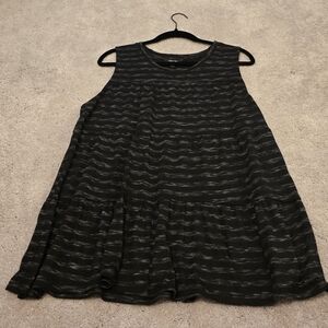 Simply Vera Vera Wang Black Tiered Tunic